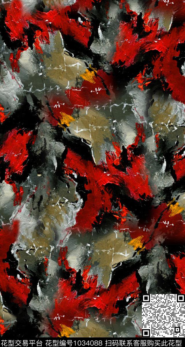 艺术数码华亿平台定位花数码印花华亿平台下载（图片编号: 1034088） - 瓦栏（Walan）