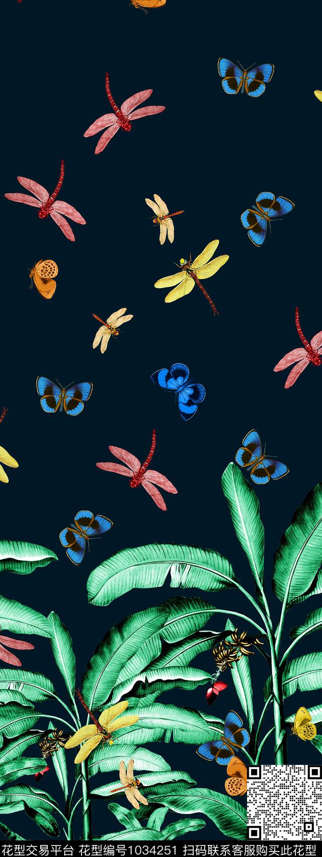 数码华亿平台大牌风热带华亿平台数码印花华亿平台下载（图片编号: 1034251） - 瓦栏（Walan）