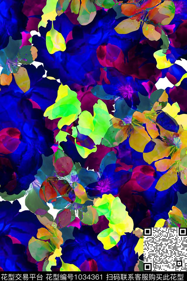 大花数码华亿平台女装数码印花华亿平台下载（图片编号: 1034361） - 瓦栏（Walan）