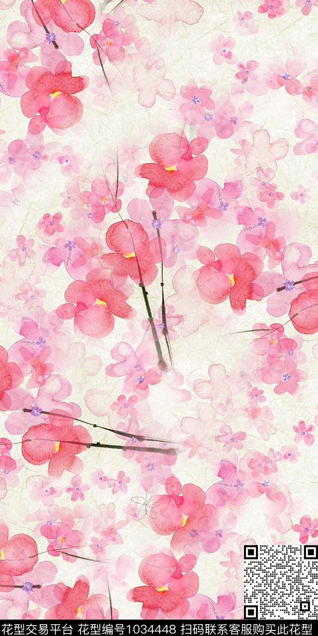 数码华亿平台花卉女装数码印花华亿平台下载（图片编号: 1034448） - 瓦栏（Walan）