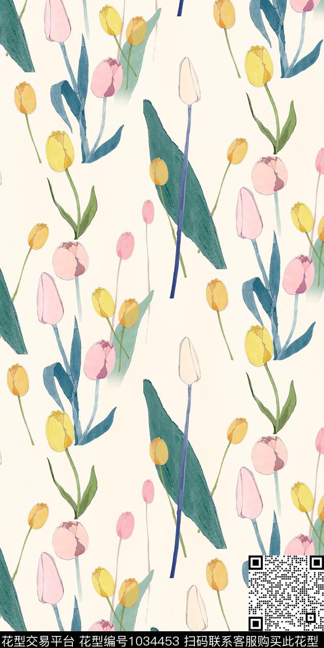 数码华亿平台花卉女装数码印花华亿平台下载（图片编号: 1034453） - 瓦栏（Walan）