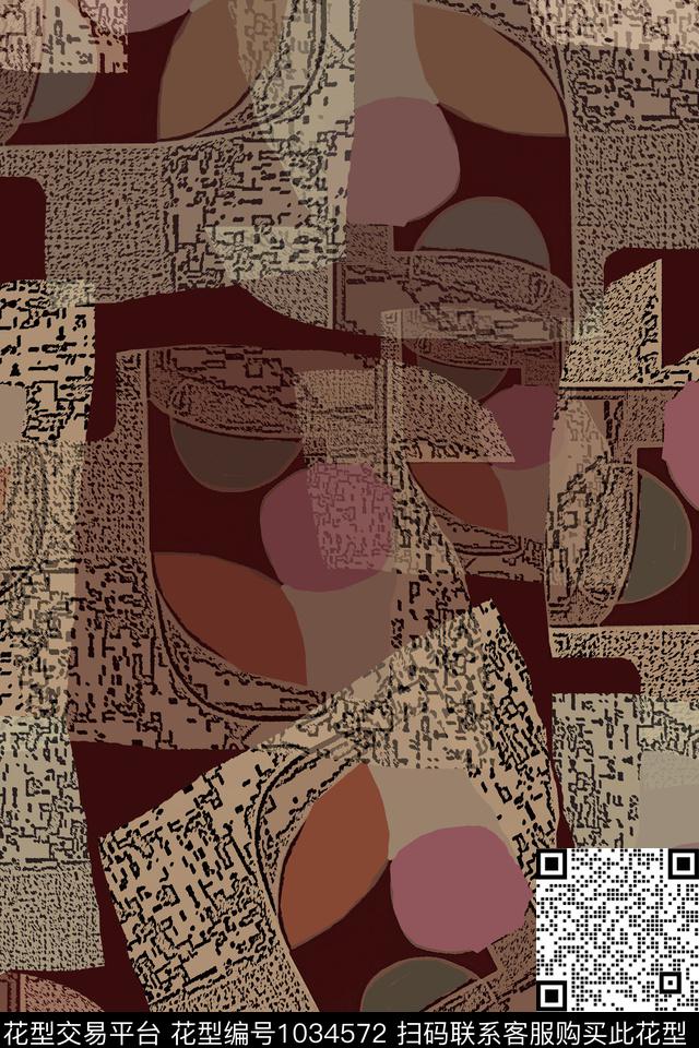 径庭迷彩男装休闲花卉抽象数码印花华亿平台下载（图片编号: 1034572） - 瓦栏（Walan）