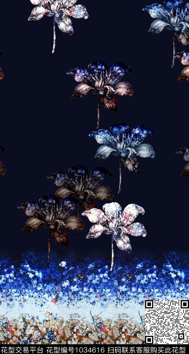 纹理复古女装旗袍女装印花数码印花华亿平台下载（图片编号: 1034616） - 瓦栏（Walan）