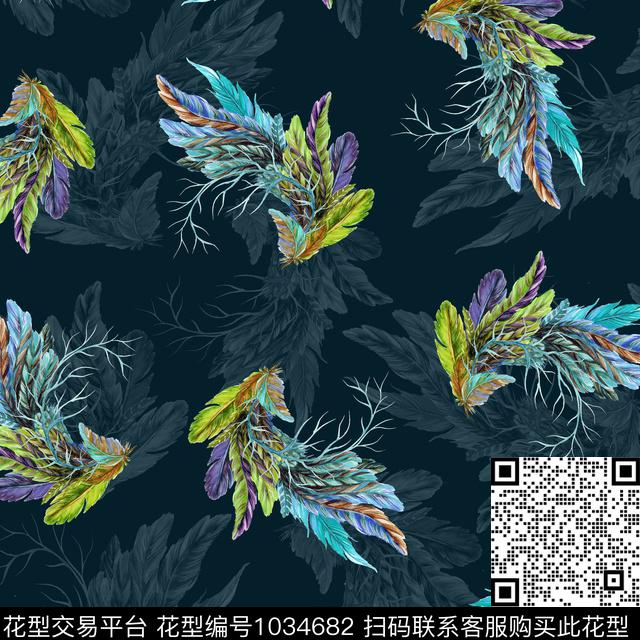 花卉大牌风欧洲数码印花华亿平台下载（图片编号: 1034682） - 瓦栏（Walan）