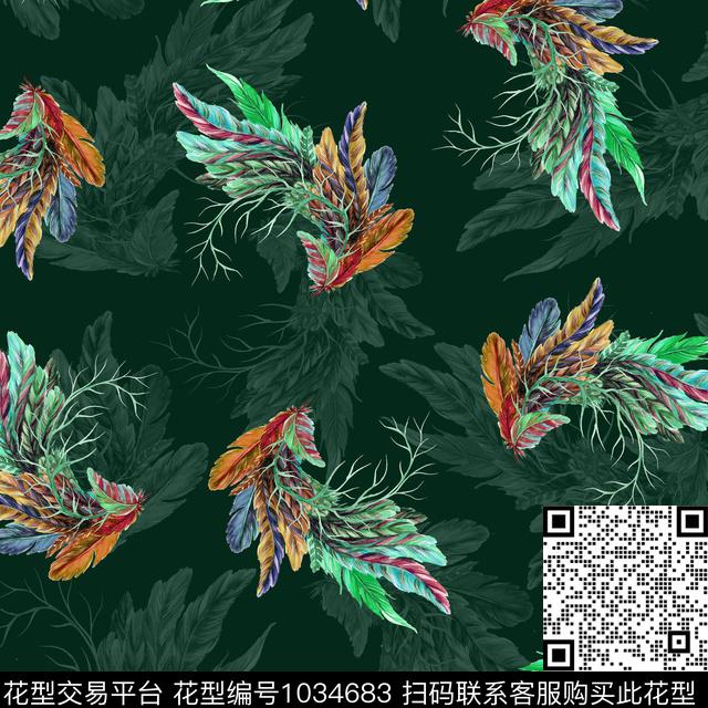 花卉大牌风欧洲数码印花华亿平台下载（图片编号: 1034683） - 瓦栏（Walan）