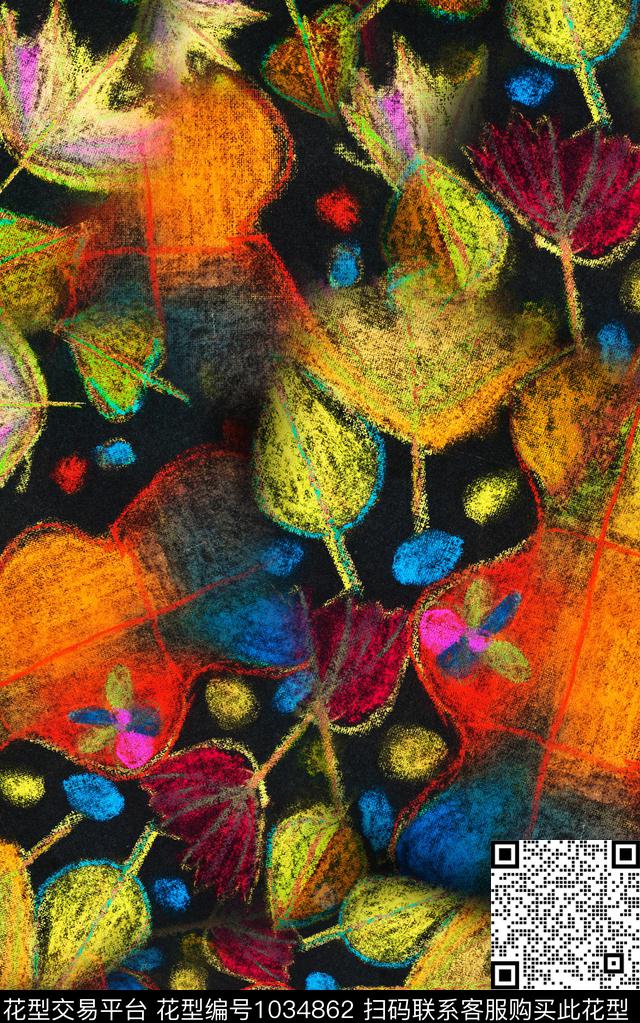 数码华亿平台笔触油画华亿平台数码印花华亿平台下载（图片编号: 1034862） - 瓦栏（Walan）