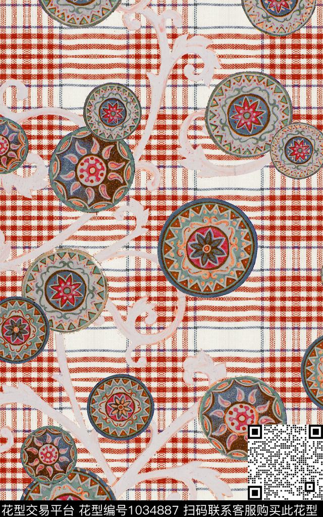 数码华亿平台小碎花花卉数码印花华亿平台下载（图片编号: 1034887） - 瓦栏（Walan）