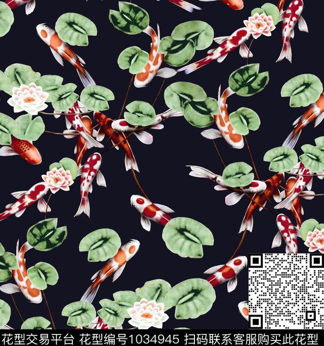 数码华亿平台花卉大牌风数码印花华亿平台下载（图片编号: 1034945） - 瓦栏（Walan）