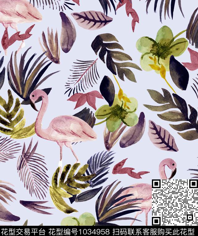 数码华亿平台花卉大牌风数码印花华亿平台下载（图片编号: 1034958） - 瓦栏（Walan）