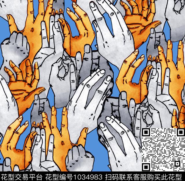 趣味手数码印花华亿平台下载（图片编号: 1034983） - 瓦栏（Walan）