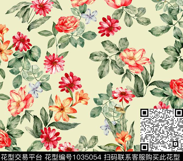 数码华亿平台小碎花春夏华亿平台数码印花华亿平台下载（图片编号: 1035054） - 瓦栏（Walan）