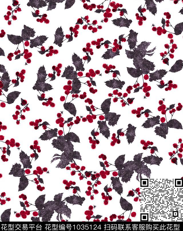 数码华亿平台花卉大牌风数码印花华亿平台下载（图片编号: 1035124） - 瓦栏（Walan）