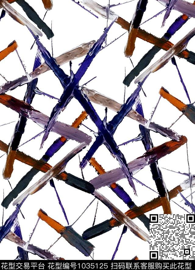 数码华亿平台抽象大牌风数码印花华亿平台下载（图片编号: 1035125） - 瓦栏（Walan）