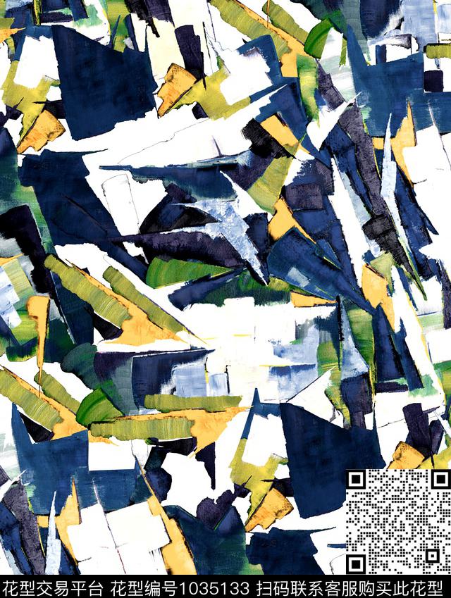 数码华亿平台抽象大牌风数码印花华亿平台下载（图片编号: 1035133） - 瓦栏（Walan）
