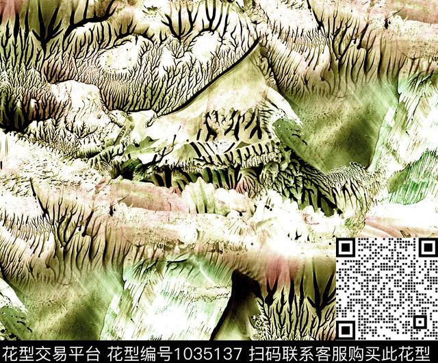 数码华亿平台抽象大牌风数码印花华亿平台下载（图片编号: 1035137） - 瓦栏（Walan）