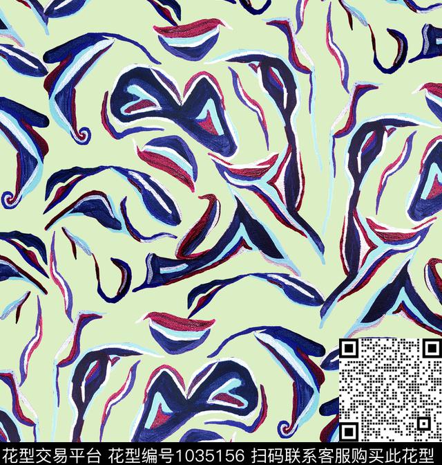 数码华亿平台抽象大牌风数码印花华亿平台下载（图片编号: 1035156） - 瓦栏（Walan）