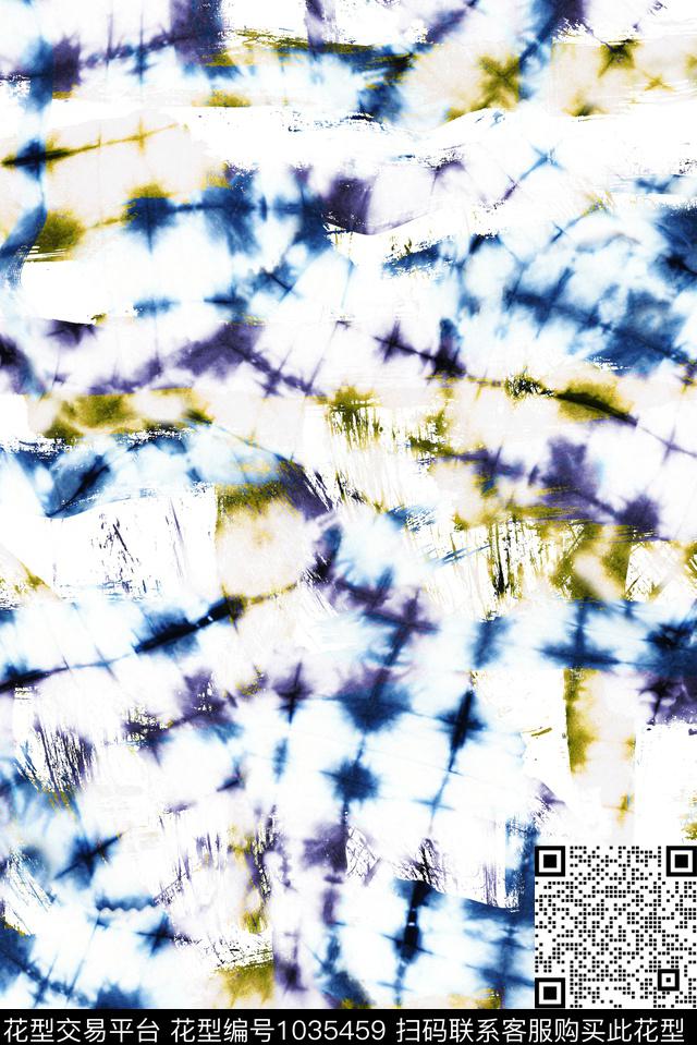 衬衫民族风抽象数码印花华亿平台下载（图片编号: 1035459） - 瓦栏（Walan）