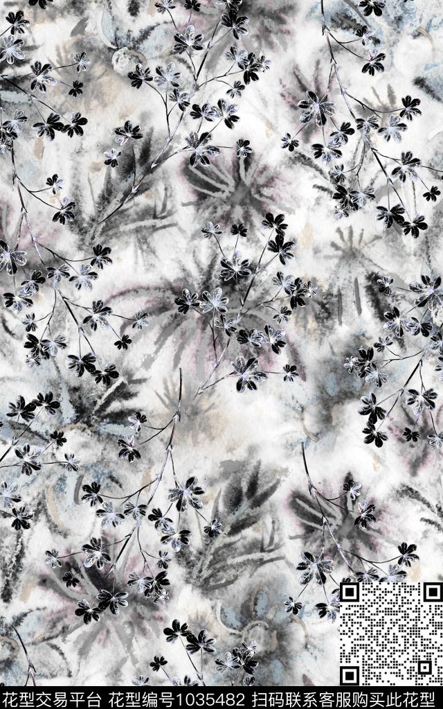 数码华亿平台民族风抽象数码印花华亿平台下载（图片编号: 1035482） - 瓦栏（Walan）