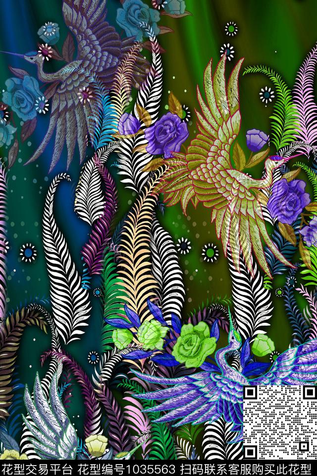 春夏华亿平台大牌风数码华亿平台数码印花华亿平台下载（图片编号: 1035563） - 瓦栏（Walan）