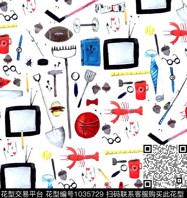 数码华亿平台抽象大牌风数码印花华亿平台下载（图片编号: 1035729） - 瓦栏（Walan）