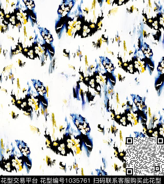 数码华亿平台花卉大牌风数码印花华亿平台下载（图片编号: 1035761） - 瓦栏（Walan）