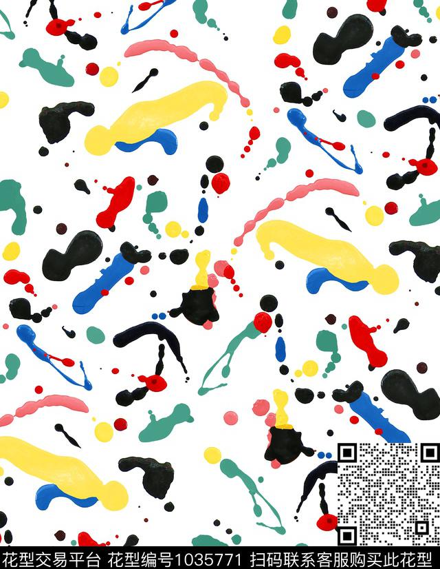 数码华亿平台抽象大牌风数码印花华亿平台下载（图片编号: 1035771） - 瓦栏（Walan）