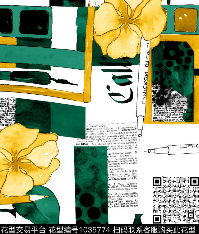 大牌风趣味数码印花华亿平台下载（图片编号: 1035774） - 瓦栏（Walan）