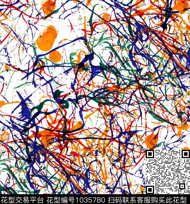 数码华亿平台抽象大牌风数码印花华亿平台下载（图片编号: 1035780） - 瓦栏（Walan）