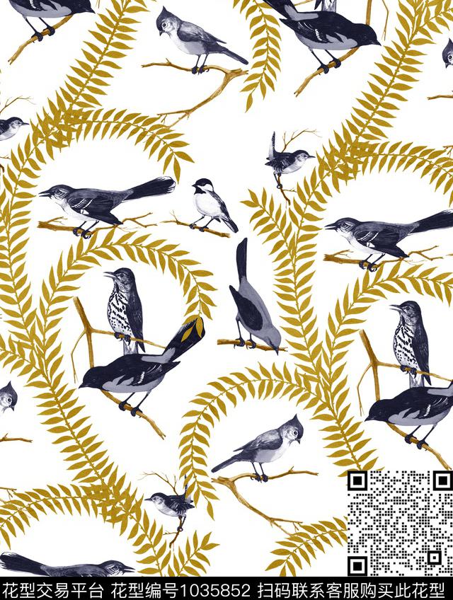 数码华亿平台花卉大牌风数码印花华亿平台下载（图片编号: 1035852） - 瓦栏（Walan）