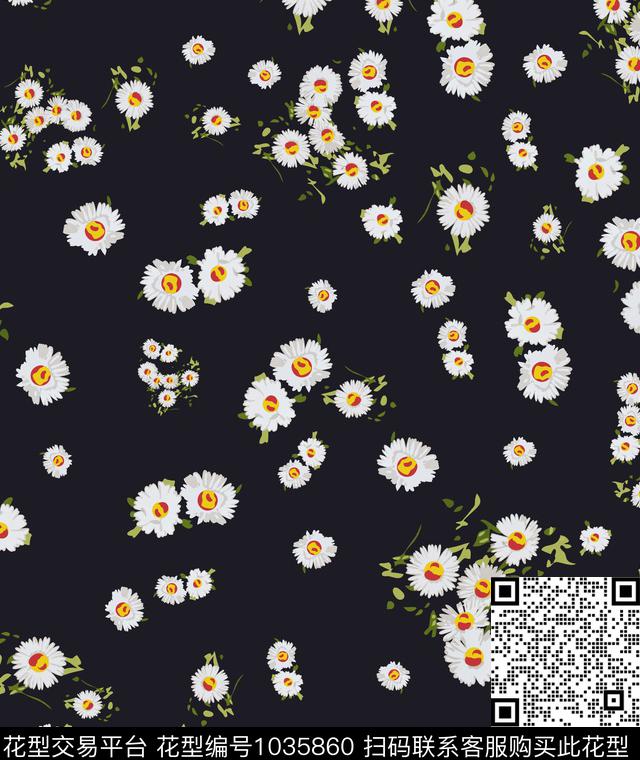 数码华亿平台花卉大牌风数码印花华亿平台下载（图片编号: 1035860） - 瓦栏（Walan）