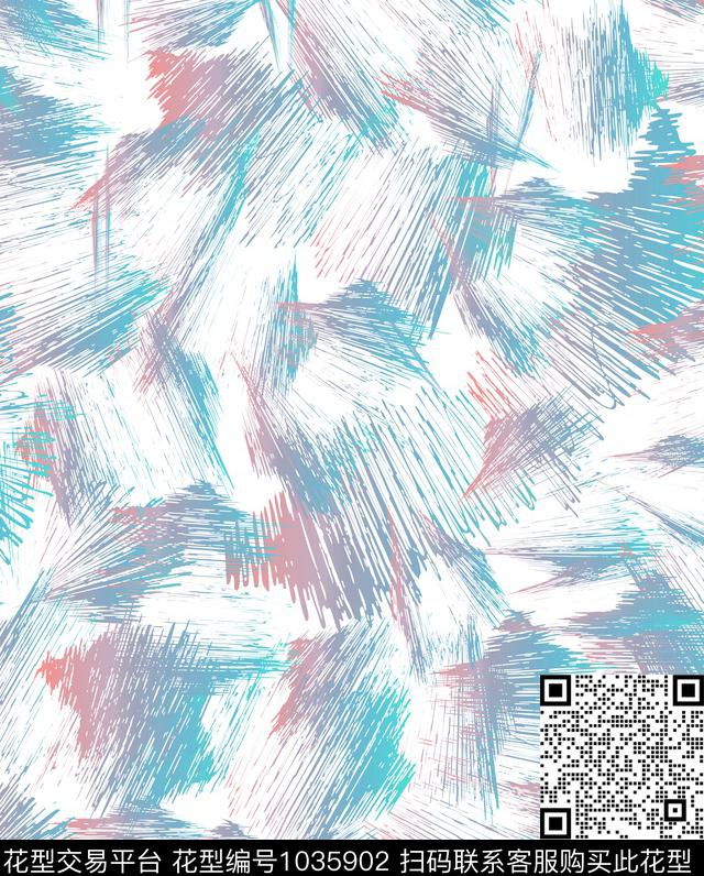 趣味抽象潮牌数码印花华亿平台下载（图片编号: 1035902） - 瓦栏（Walan）