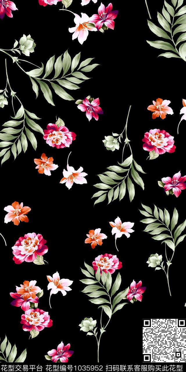 数码华亿平台小碎花满版散花数码印花华亿平台下载（图片编号: 1035952） - 瓦栏（Walan）