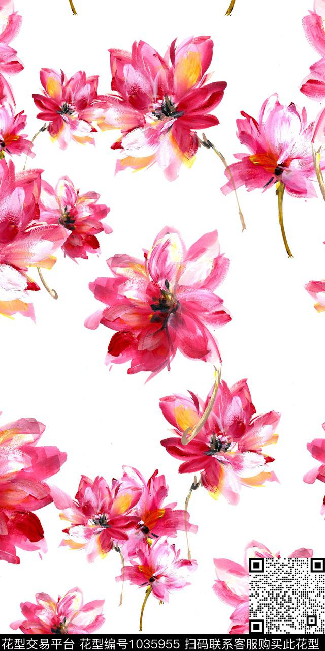 数码华亿平台小碎花满版散花数码印花华亿平台下载（图片编号: 1035955） - 瓦栏（Walan）