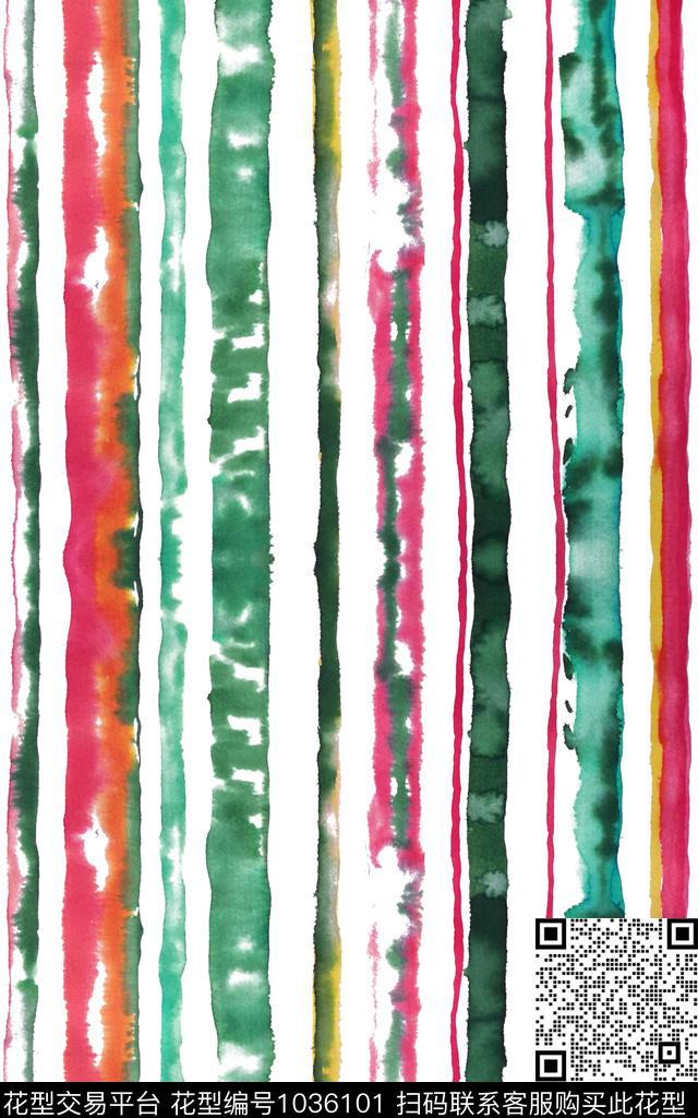 条纹肌理渐变数码印花华亿平台下载（图片编号: 1036101） - 瓦栏（Walan）
