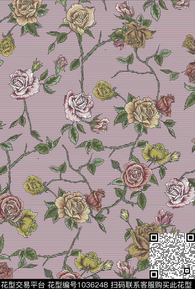 淑女传统华亿平台小碎花传统印花华亿平台下载（图片编号: 1036248） - 瓦栏（Walan）