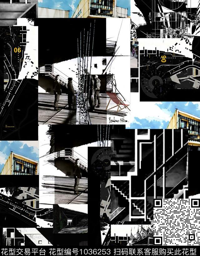 数码华亿平台抽象男装格子数码印花华亿平台下载（图片编号: 1036253） - 瓦栏（Walan）