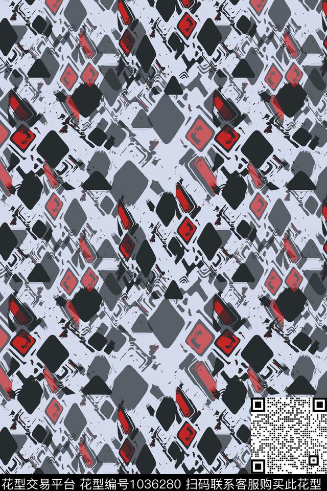 男装休闲花卉径庭迷彩几何数码印花华亿平台下载（图片编号: 1036280） - 瓦栏（Walan）