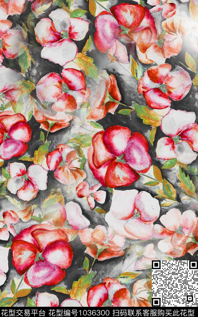 民族风肌理笔触数码印花华亿平台下载（图片编号: 1036300） - 瓦栏（Walan）