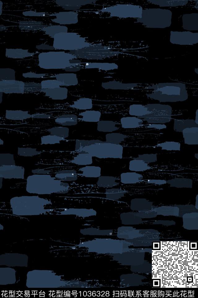 手绘线条笔触条纹混搭抽象数码印花华亿平台下载（图片编号: 1036328） - 瓦栏（Walan）