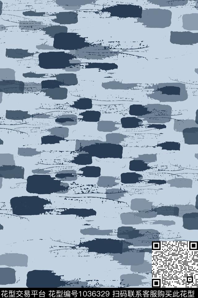 手绘线条笔触条纹混搭抽象数码印花华亿平台下载（图片编号: 1036329） - 瓦栏（Walan）