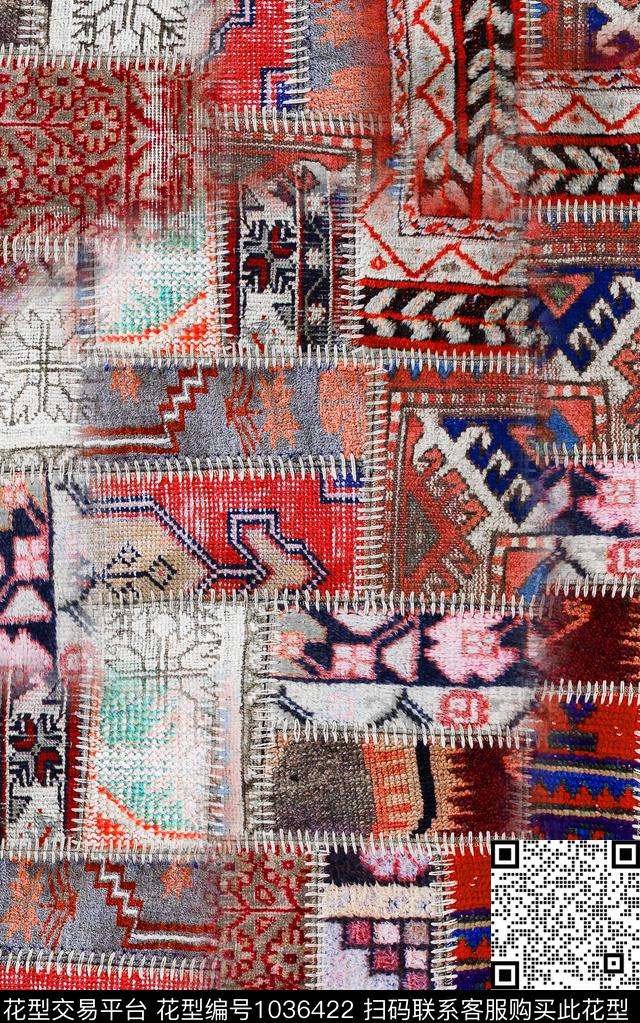 民族风中老年绣花华亿平台数码印花华亿平台下载（图片编号: 1036422） - 瓦栏（Walan）