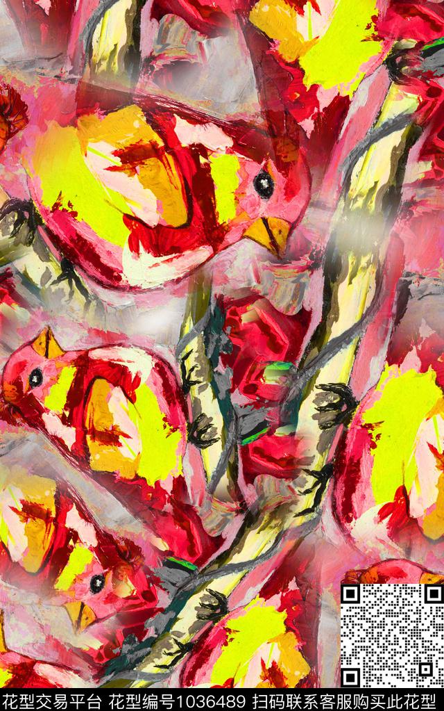 笔触中老年油画华亿平台数码印花华亿平台下载（图片编号: 1036489） - 瓦栏（Walan）