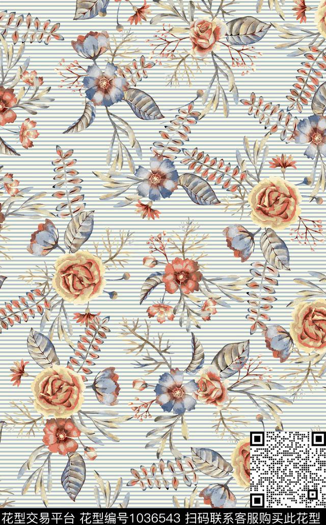 淑女传统华亿平台小碎花传统印花华亿平台下载（图片编号: 1036543） - 瓦栏（Walan）