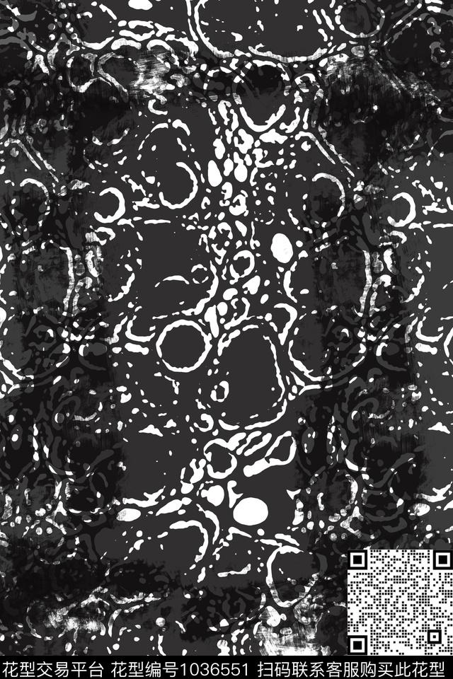 抽象花卉肌理图案男装休闲花卉数码印花华亿平台下载（图片编号: 1036551） - 瓦栏（Walan）