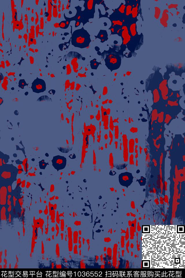 抽象花卉抽象径庭迷彩数码印花华亿平台下载（图片编号: 1036552） - 瓦栏（Walan）