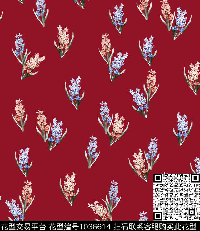 数码华亿平台花卉大牌风数码印花华亿平台下载（图片编号: 1036614） - 瓦栏（Walan）