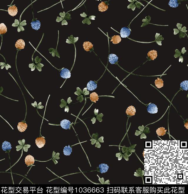 数码华亿平台花卉大牌风数码印花华亿平台下载（图片编号: 1036663） - 瓦栏（Walan）