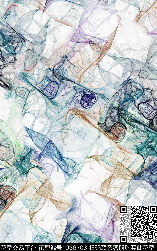 数码华亿平台民族风复古数码印花华亿平台下载（图片编号: 1036703） - 瓦栏（Walan）