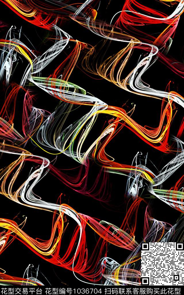 数码华亿平台民族风抽象数码印花华亿平台下载（图片编号: 1036704） - 瓦栏（Walan）