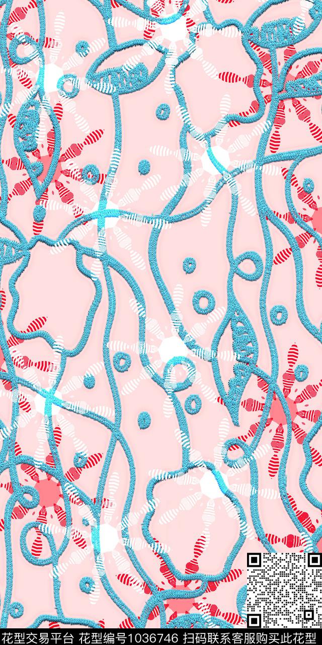 数码华亿平台女装几何数码印花华亿平台下载（图片编号: 1036746） - 瓦栏（Walan）